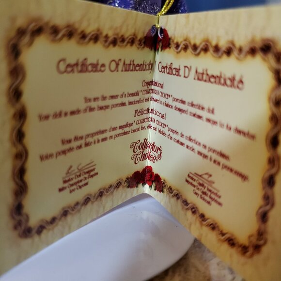 Rare Vintage Dan-Dee Int'l Ltd. Halloween Fine Bisque Porcelain Witch Doll - Picture 8 of 14